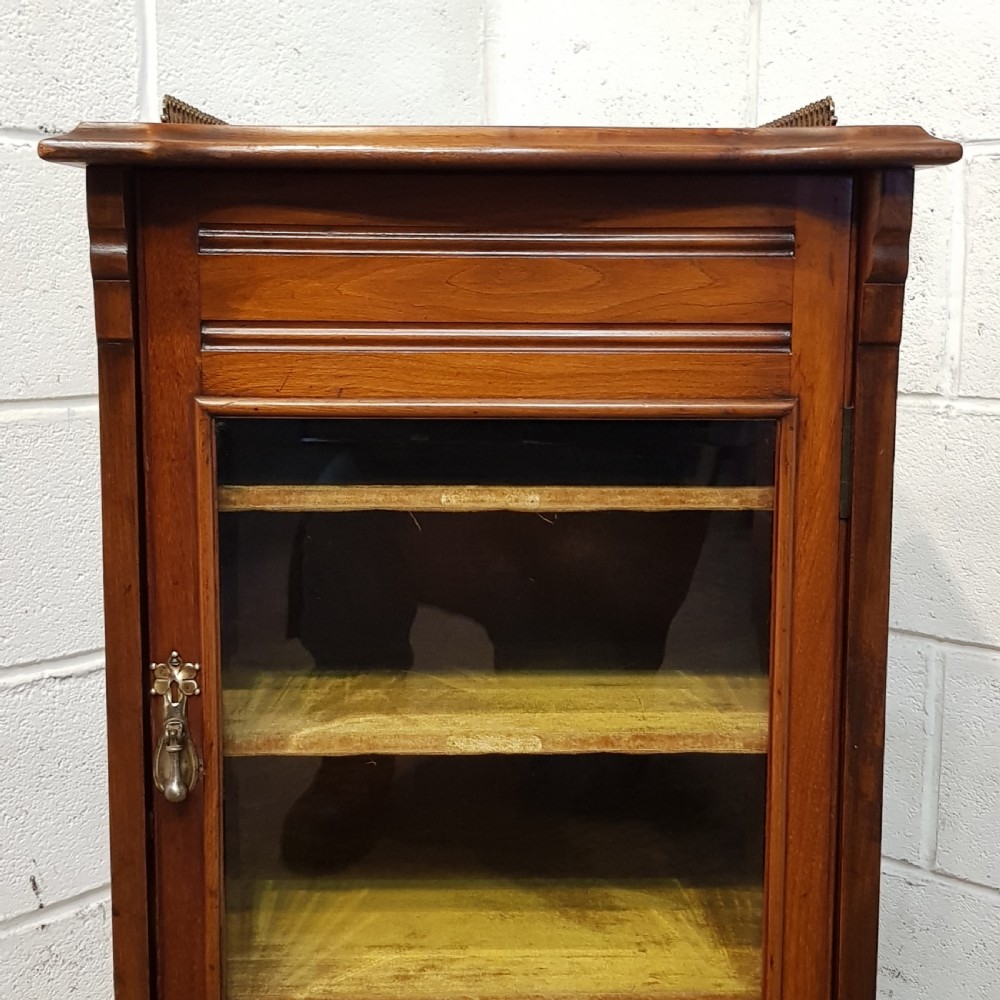 ANTIQUE LATE VICTORIAN WALNUT MUSIC CABINET C1890 View VI