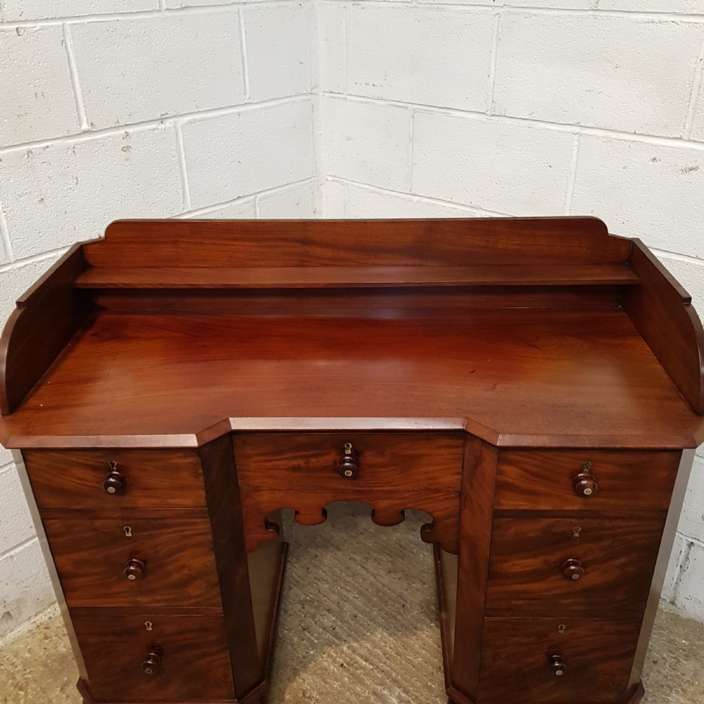 ANTIQUE WILLIAM 1V  SCOTTISH  MAHOGANY BREAKFRONT DESK C1830 View VI