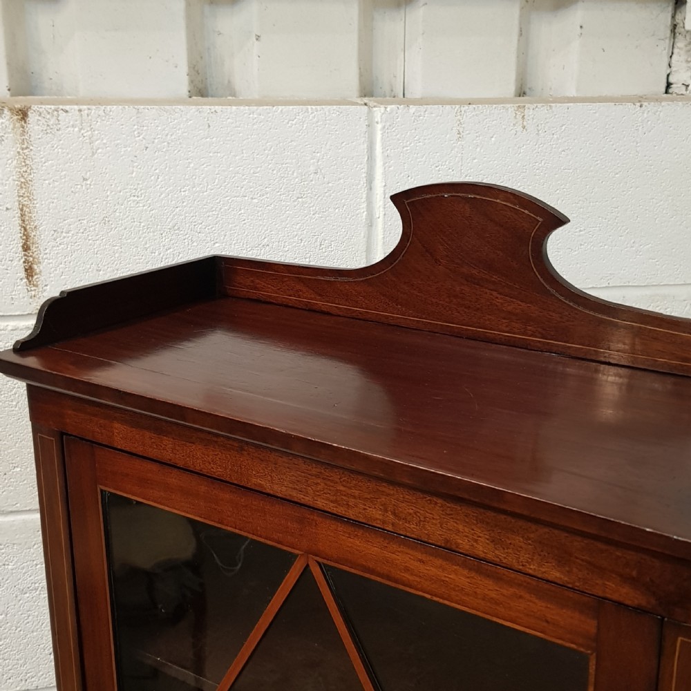 ANTIQUE REGENCY SMALL MAHOGANY BOOKCASE ON CABINET C1820 View VI