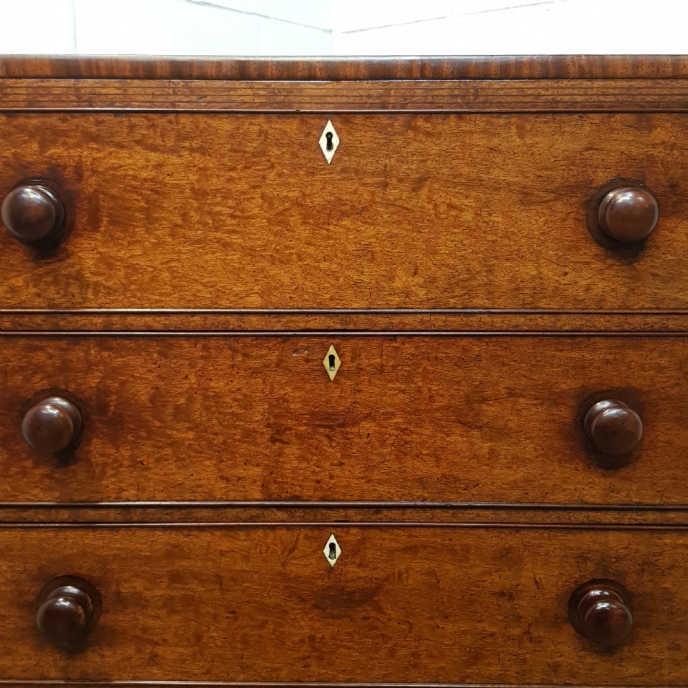 ANTIQUE VICTORIAN MAHOGANY SECRETAIRE CHEST c1860 View II