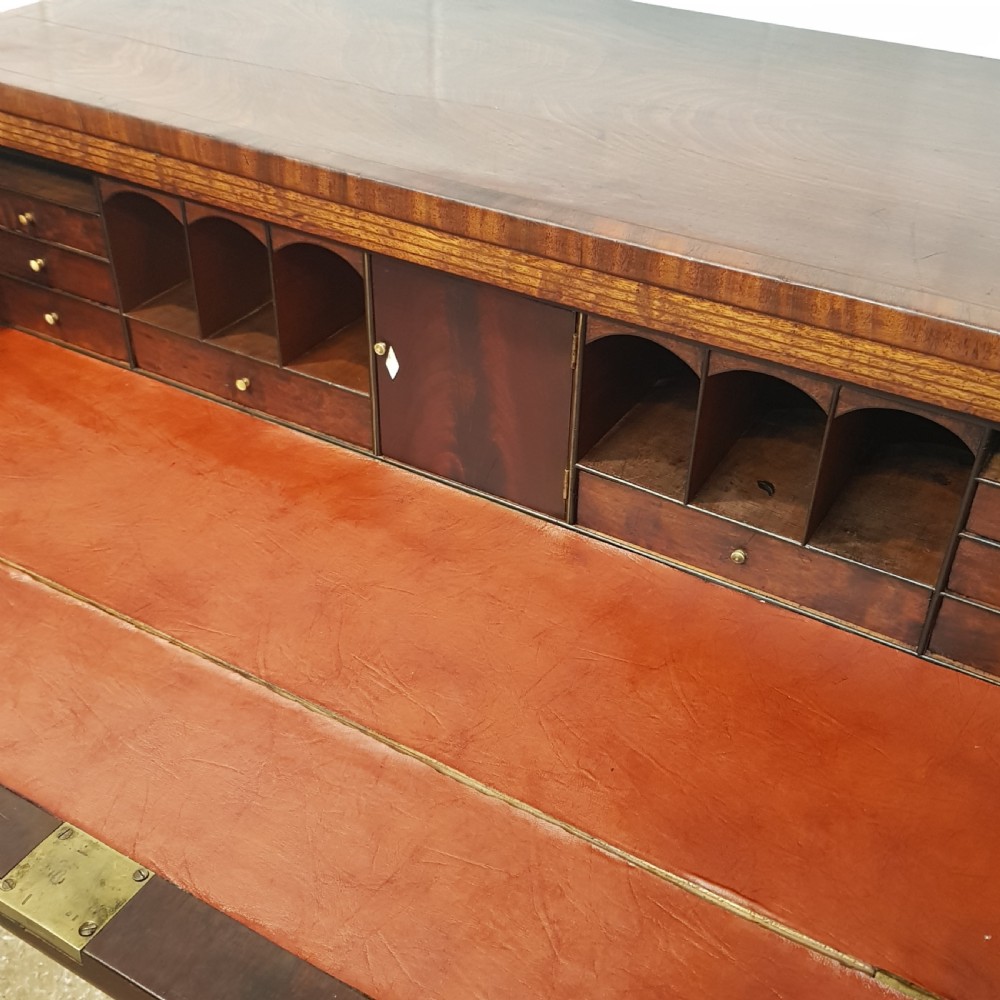 ANTIQUE VICTORIAN MAHOGANY SECRETAIRE CHEST c1860 View V