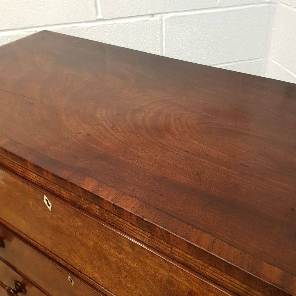 ANTIQUE VICTORIAN MAHOGANY SECRETAIRE CHEST c1860 View VI