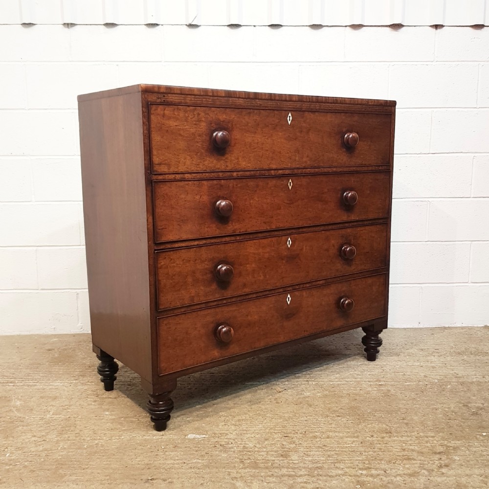 ANTIQUE VICTORIAN MAHOGANY SECRETAIRE CHEST c1860 View VII