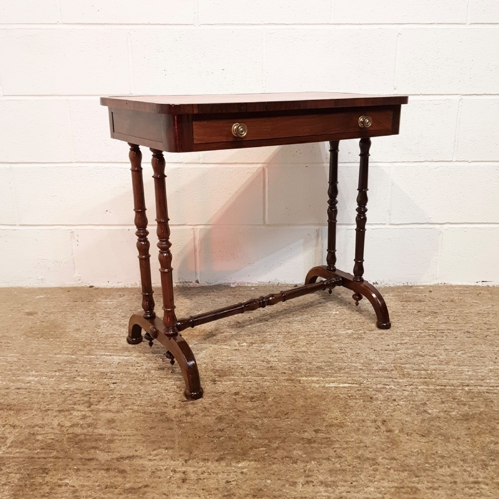 ANTIQUE VICTORIAN MAHOGANY LEATHER TOP SMALL LADIES SIDE WRITING DESK C1860 View III