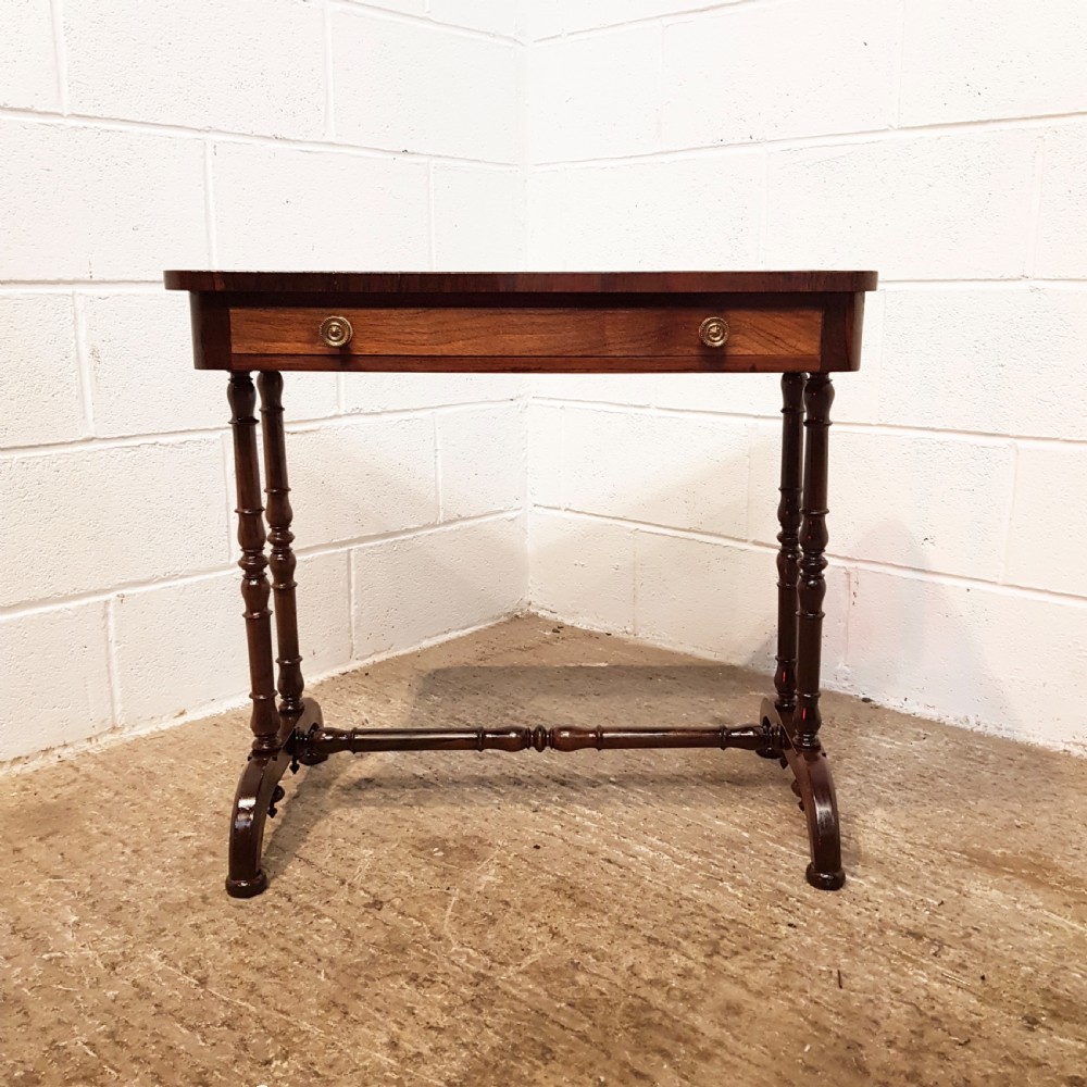 ANTIQUE VICTORIAN MAHOGANY LEATHER TOP SMALL LADIES SIDE WRITING DESK C1860 View VI