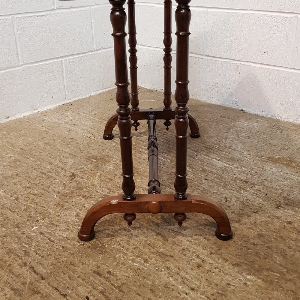 ANTIQUE VICTORIAN MAHOGANY LEATHER TOP SMALL LADIES SIDE WRITING DESK C1860 View VII