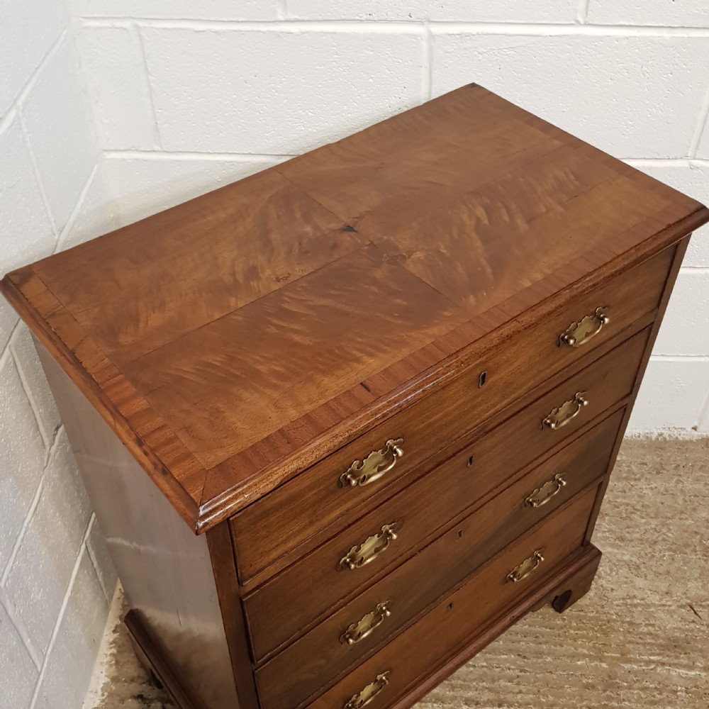 ANTIQUE 18TH CENTURY MAHIGA Y DWARF CHEST OF DRAWERS C1780 View II