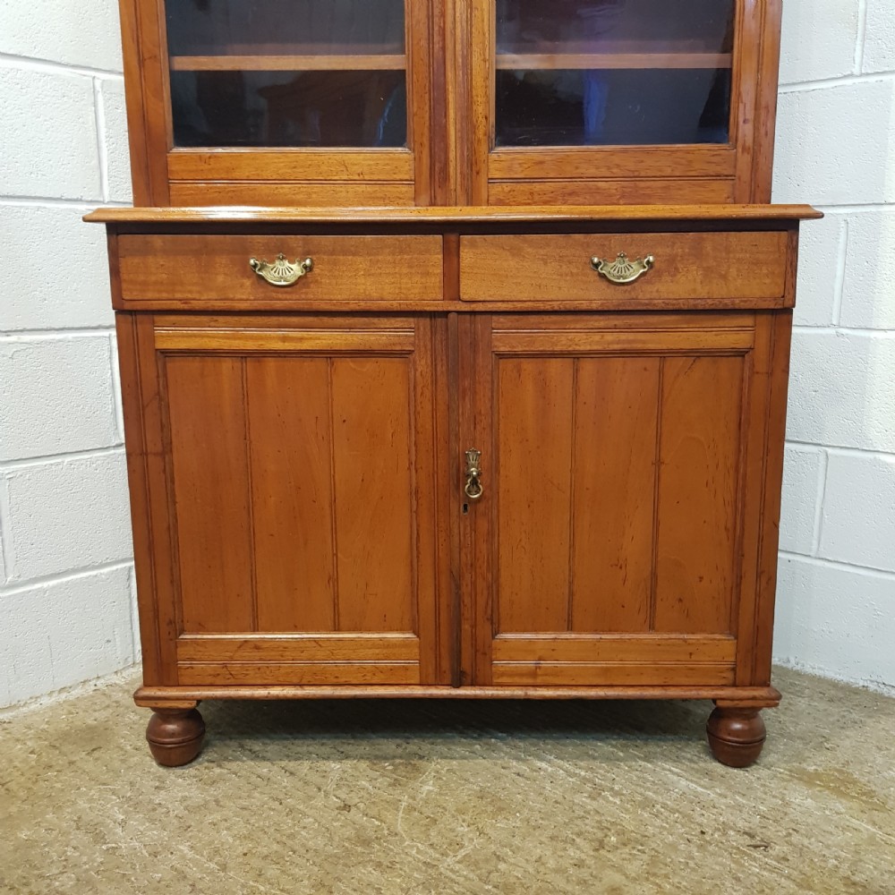 ANTIQUE VICTORIAN MAHOGANY LIBRARY BOOKCASE C1890 View V