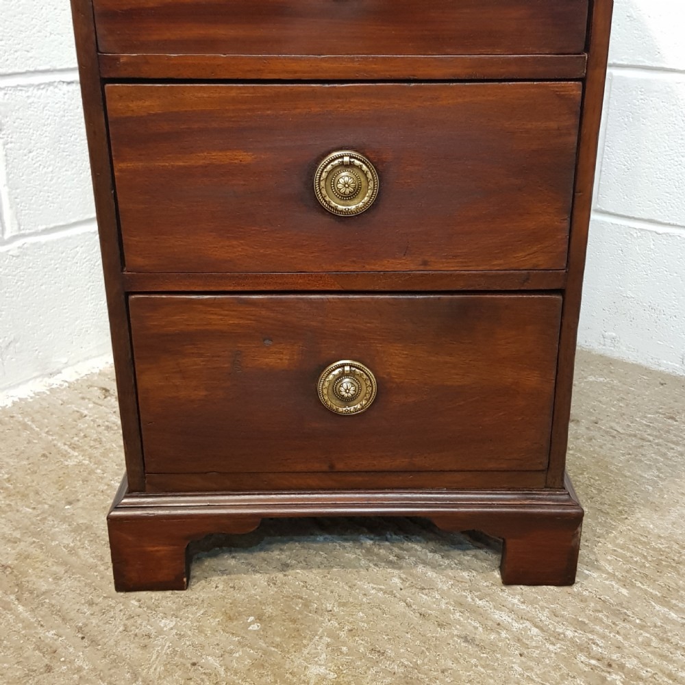 ANTIQUE REGENCY ALL NARROW MAHOGANY CHEST OF DRAWERS C1820 View VII