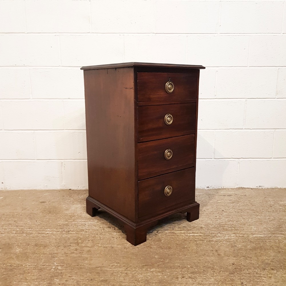 ANTIQUE REGENCY ALL NARROW MAHOGANY CHEST OF DRAWERS C1820 View VIII
