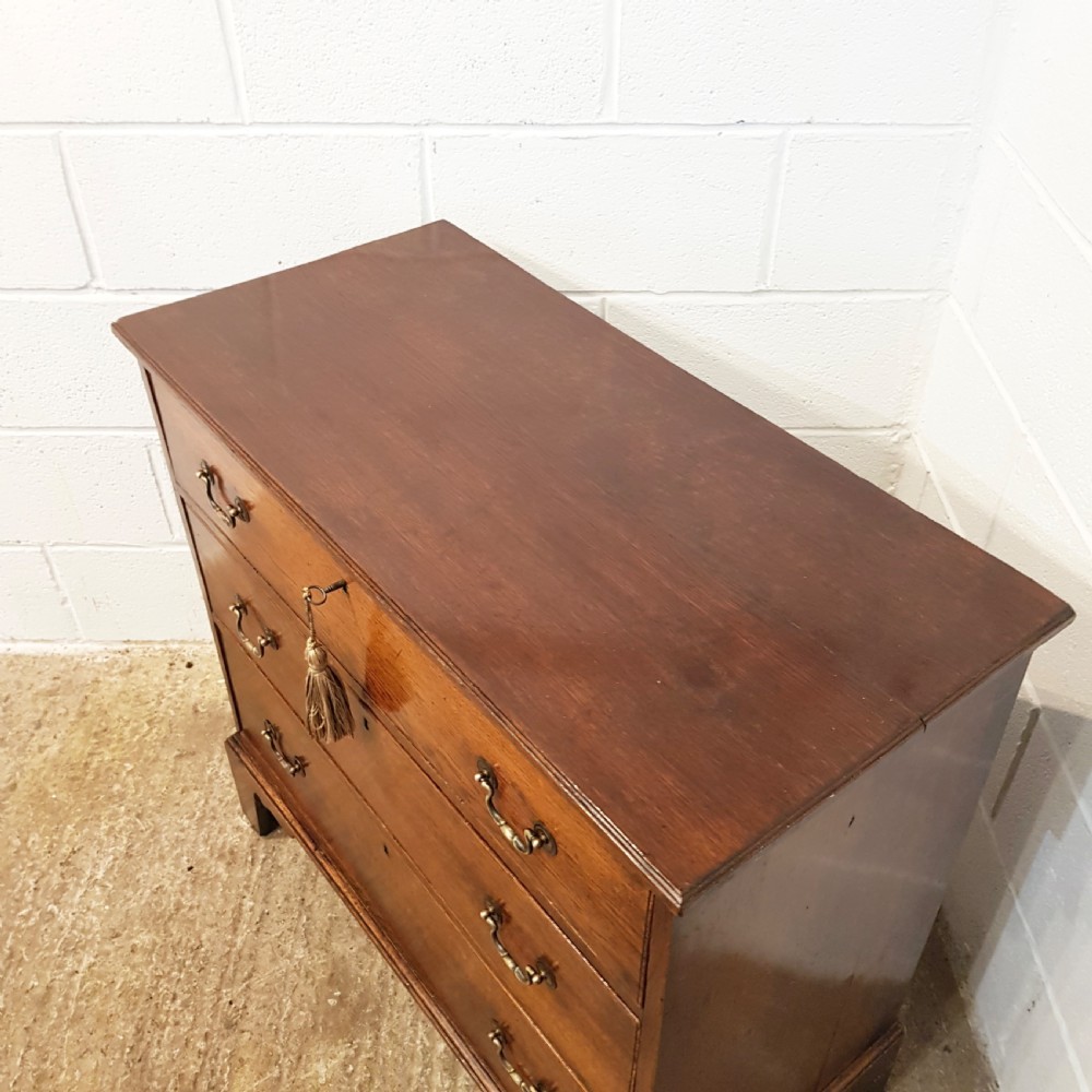 ANTIQUE 18TH CENTURY PERIOD OAK DWARF CHEST OF DRAWERS C1780 View VI
