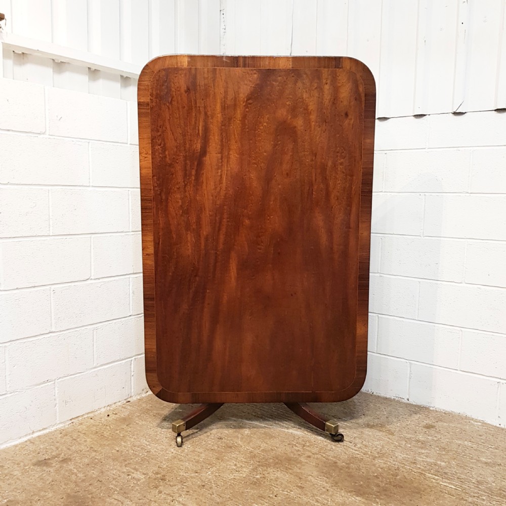 ANTIQUE REGENCY MAHOGANY T TILT TOP DIN8NG TABLE C1820 View V