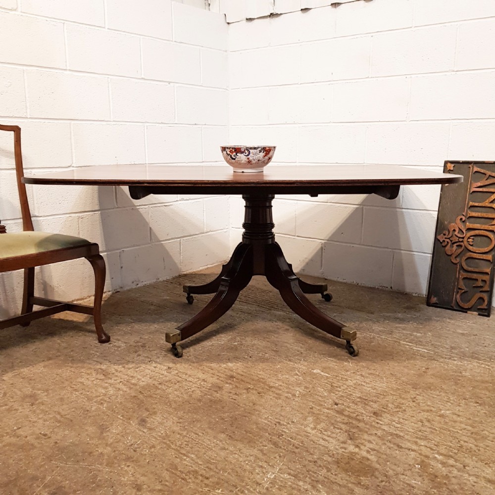 ANTIQUE REGENCY MAHOGANY T TILT TOP DIN8NG TABLE C1820 View VI