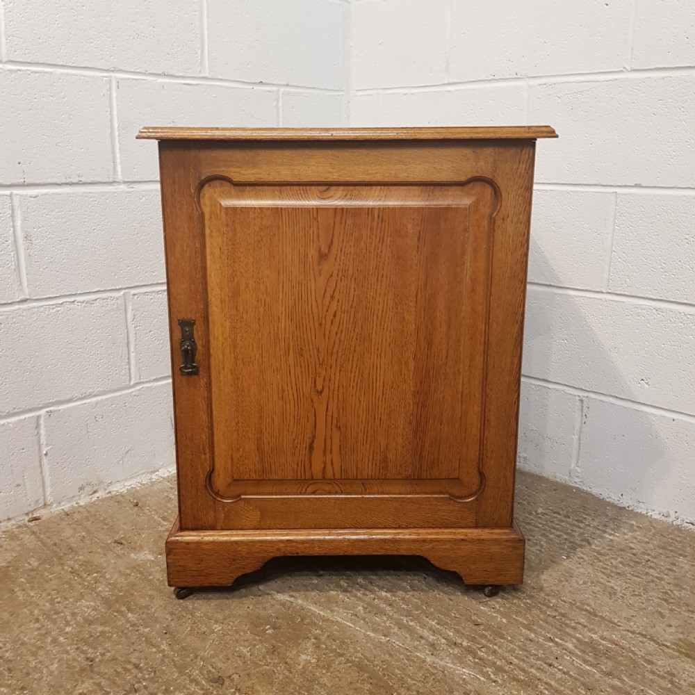 ANTIQUE EDWARDIAN OAK OFFICE COLLECTORS CABINET C1900 View II