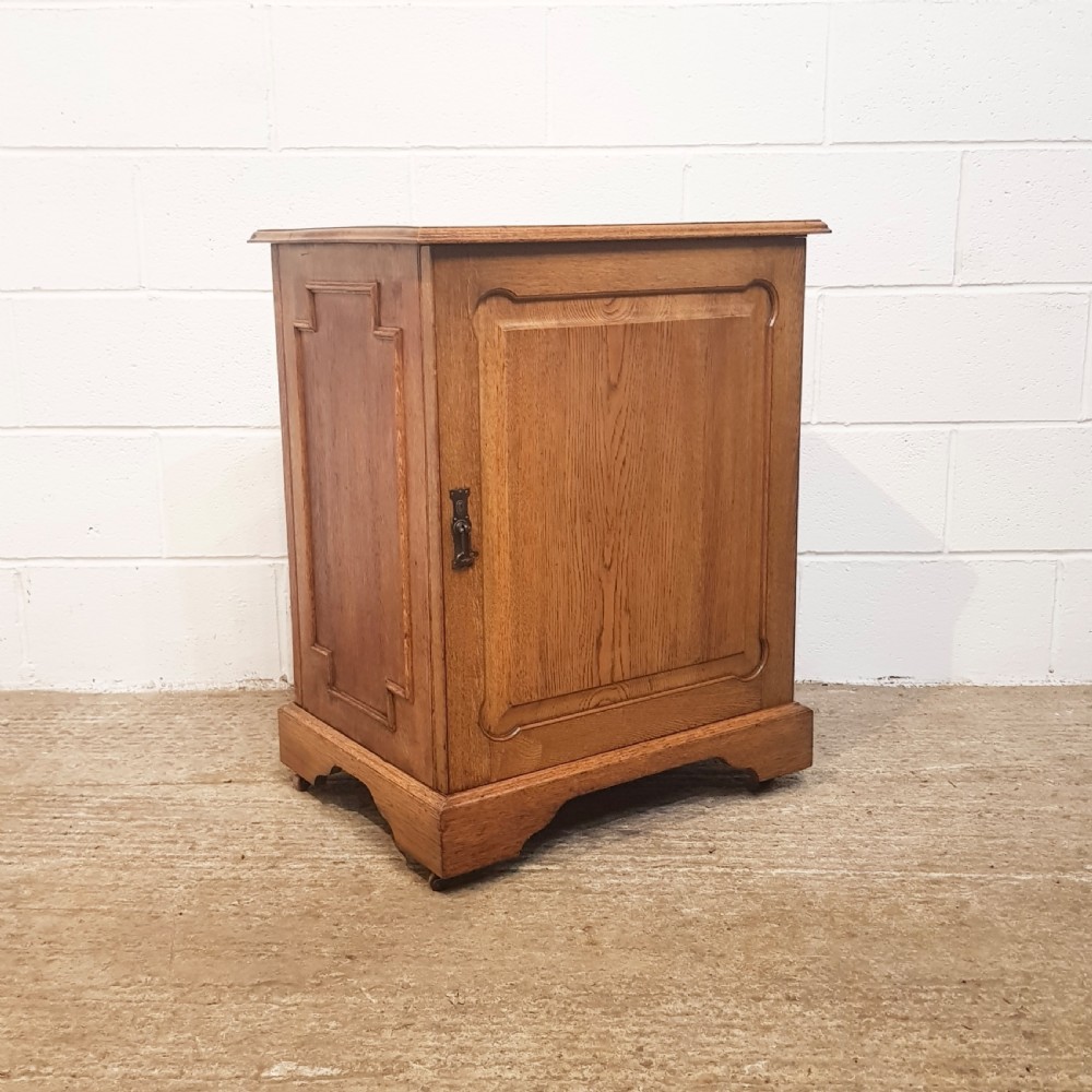 ANTIQUE EDWARDIAN OAK OFFICE COLLECTORS CABINET C1900 View III