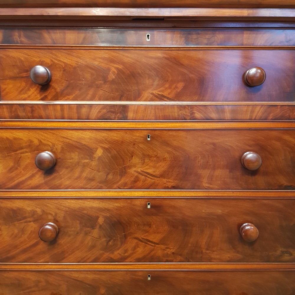 ANTIQUE VICTORIAN MAHOGANY SCOTCH CHEST OF DRAWERS C1870 View VII