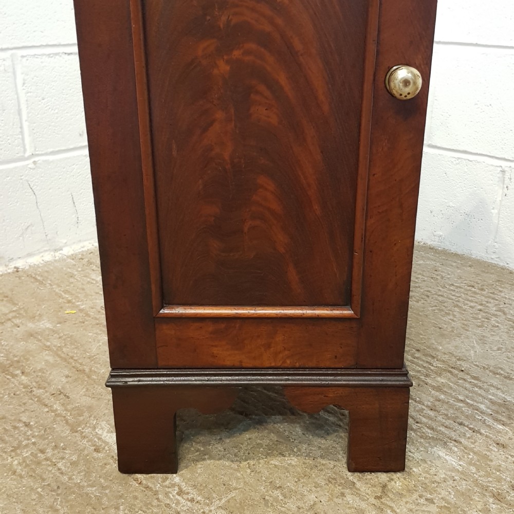 ANTIQUE PAIR VICTORIAN MAHOGANY BEDSIDE CABINETS C1880 View IV