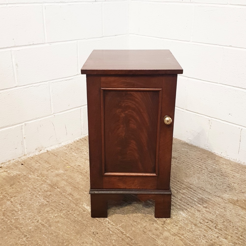 ANTIQUE PAIR VICTORIAN MAHOGANY BEDSIDE CABINETS C1880 View VI