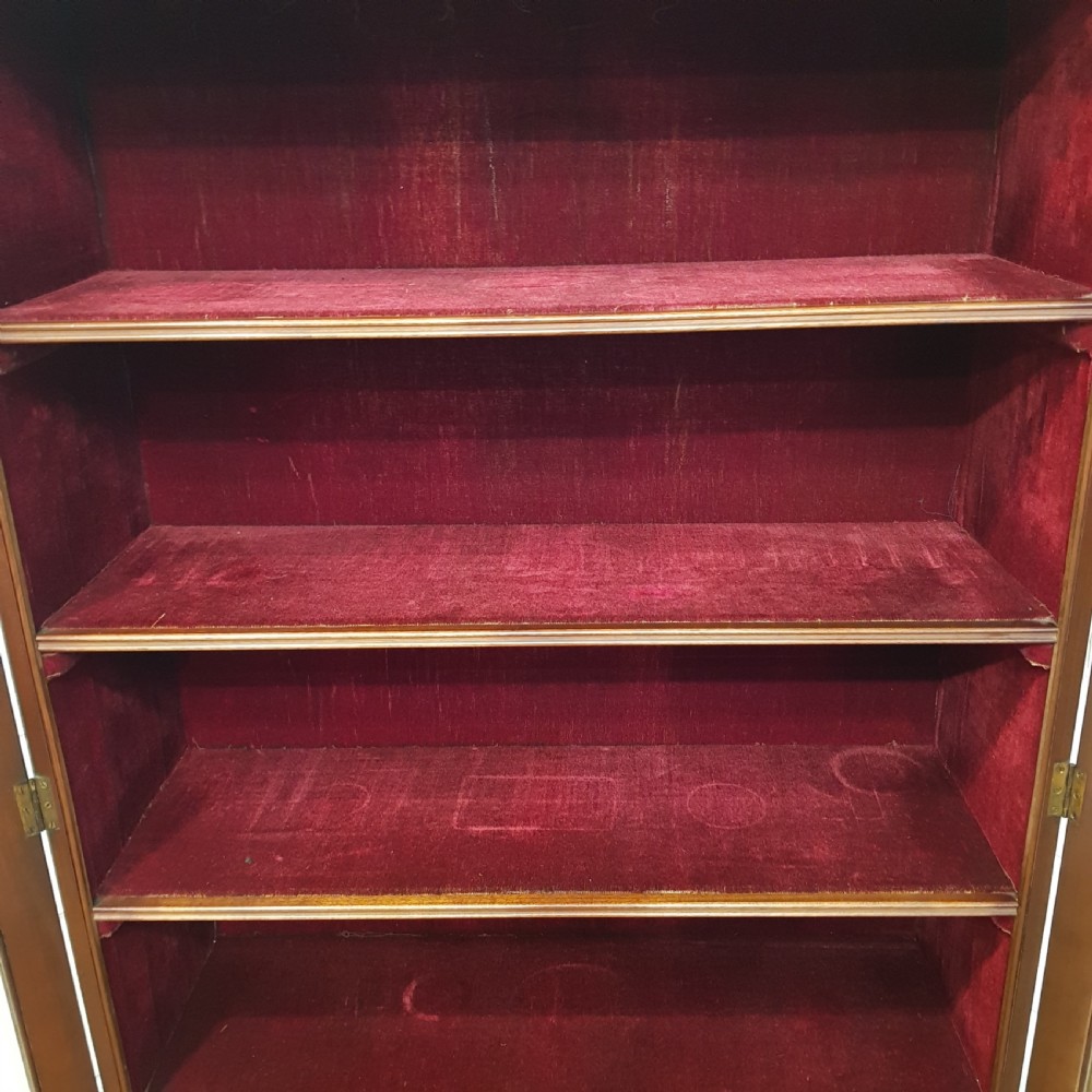 ANTIQUE EDWARDIAN MAHOGANY GLAZED BOOKCASE C1900 View IV