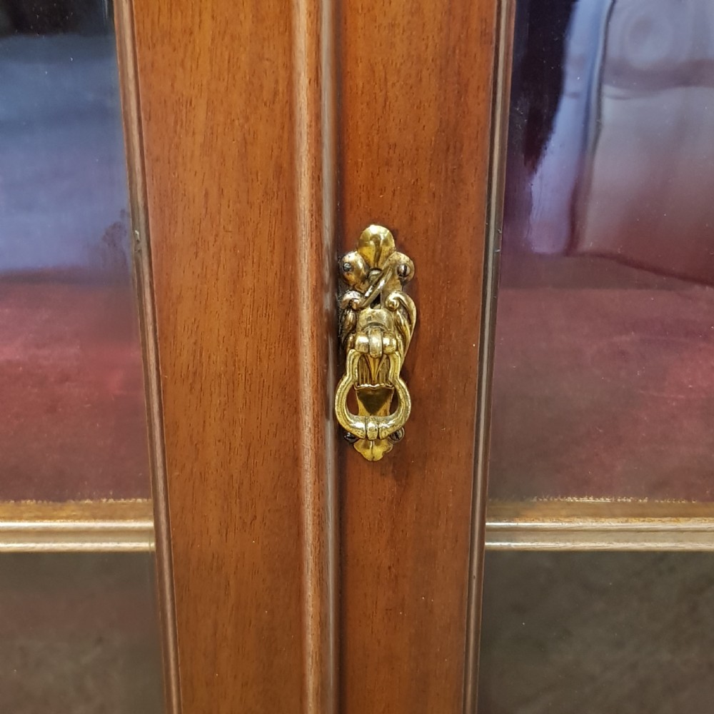 ANTIQUE EDWARDIAN MAHOGANY GLAZED BOOKCASE C1900 View VI