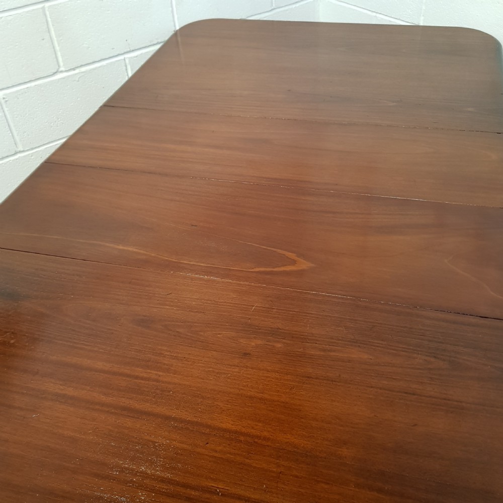 ANTIQUE VICTORIAN MAHOGANY EXTENDING DINING TABLE C1880 & SEATS UP TO TEN  View VI