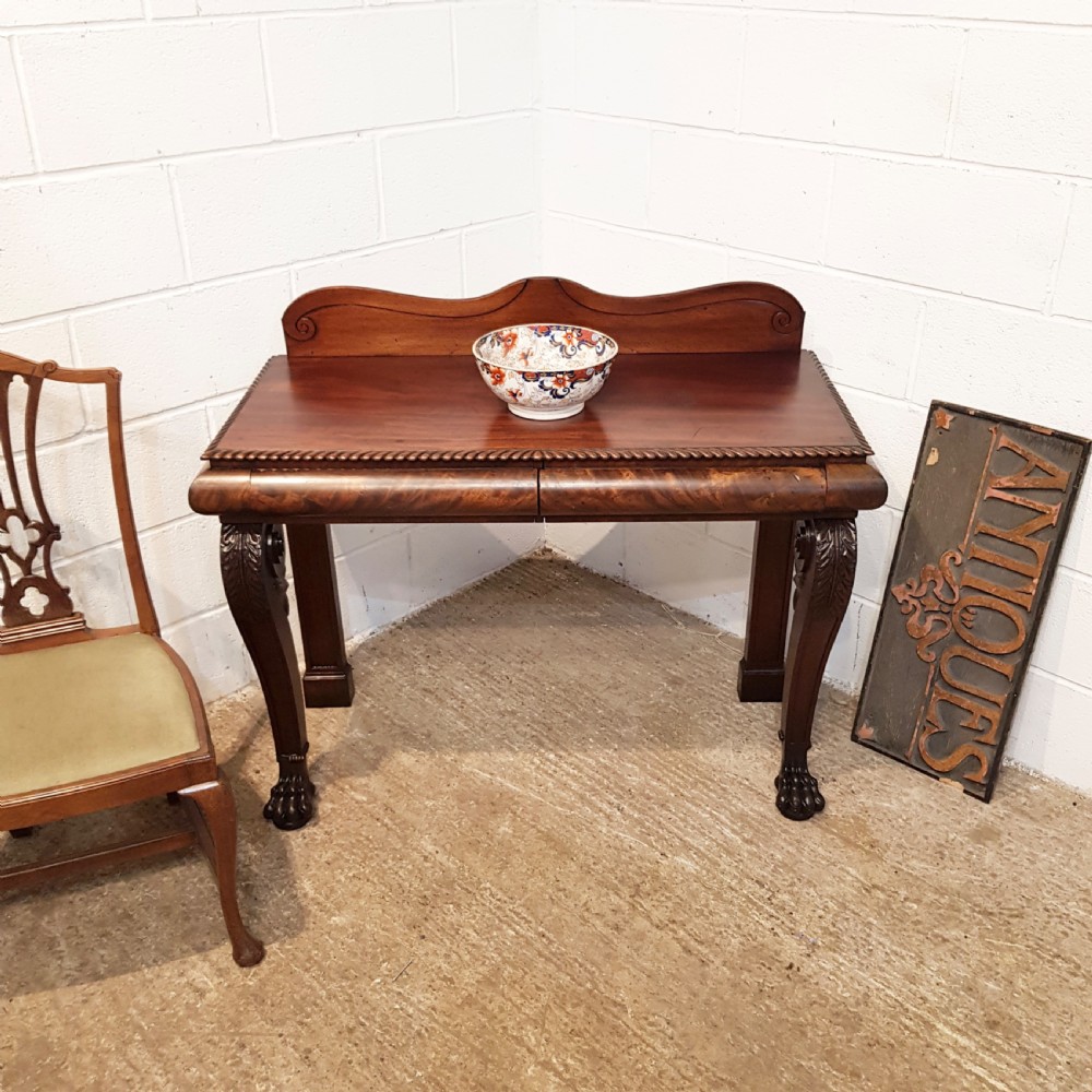 ANTIQUE WILLIAM 1V MAHOGANY CONSOLE TABLE C1830