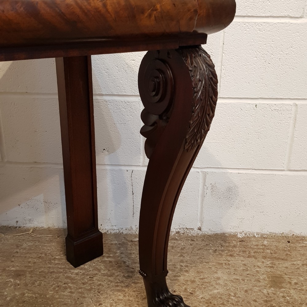 ANTIQUE WILLIAM 1V MAHOGANY CONSOLE TABLE C1830 View III
