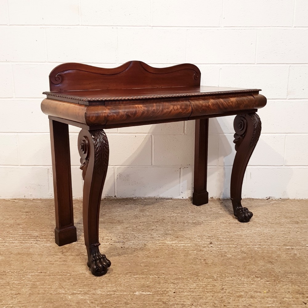 ANTIQUE WILLIAM 1V MAHOGANY CONSOLE TABLE C1830 View V