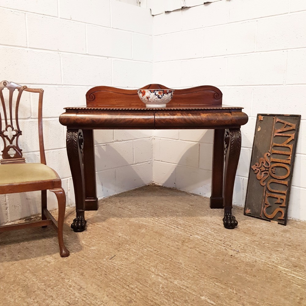 ANTIQUE WILLIAM 1V MAHOGANY CONSOLE TABLE C1830 View VI