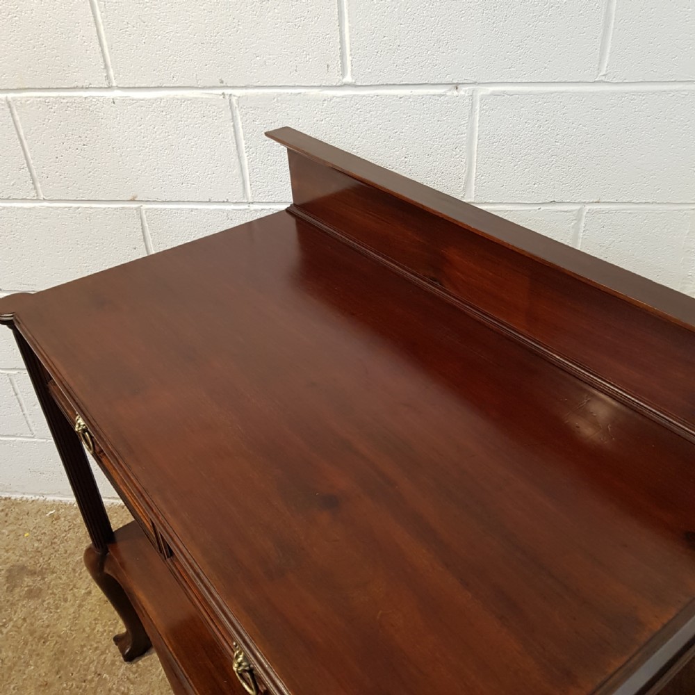 ANTIQUE EDWARDIAN MAHOGANY SERVING CONSOLE TABLE BY MAPLE & CO C1900 View II