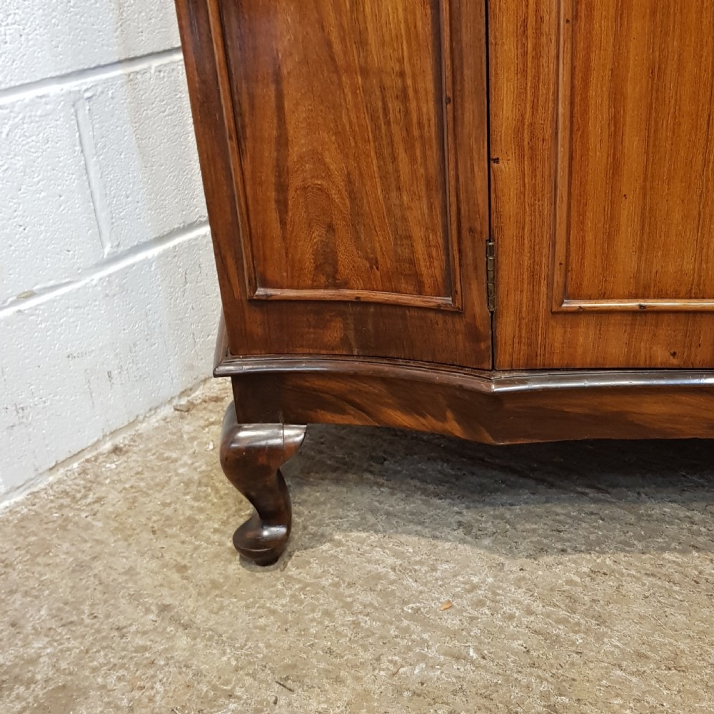ANTIQUE 19TH CENTURY FRENCH BOW FRONT WALNUT ARMOIRE C1880 View VIII
