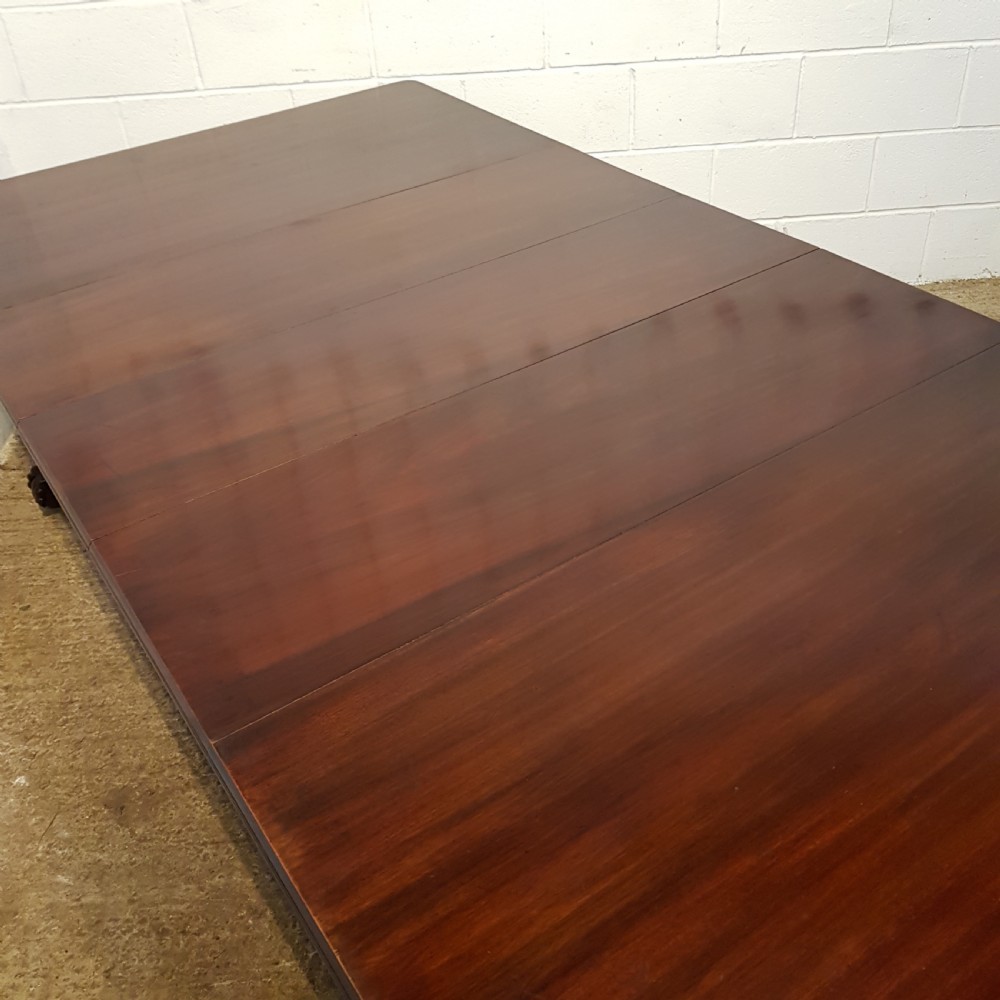 ANTIQUE LATE VICTORIAN MAHOGANY EXTENDING DINING TABLE C1890 View IV