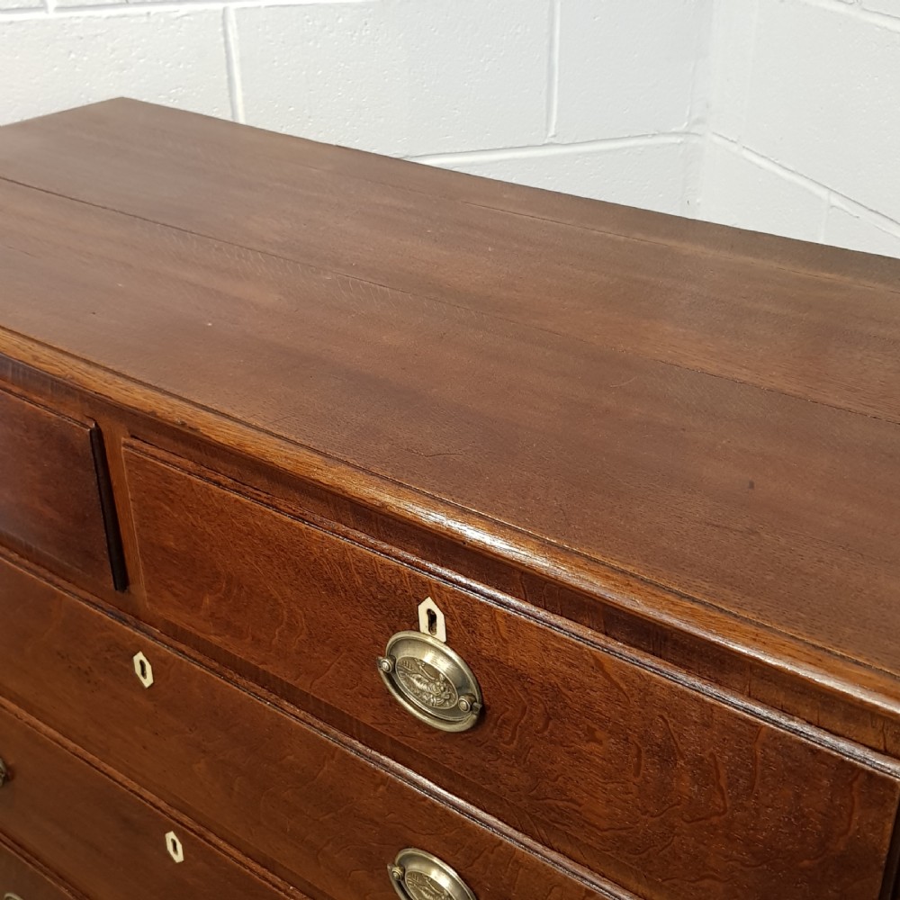 ANTIQUE 18TH CENTURY COUNTRY OAK CHEST OF DRAWERS C1780 View III