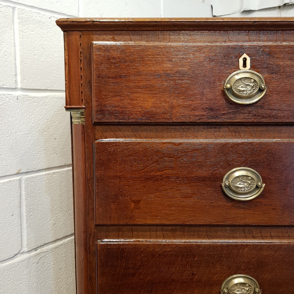 ANTIQUE 18TH CENTURY COUNTRY OAK CHEST OF DRAWERS C1780 View VII