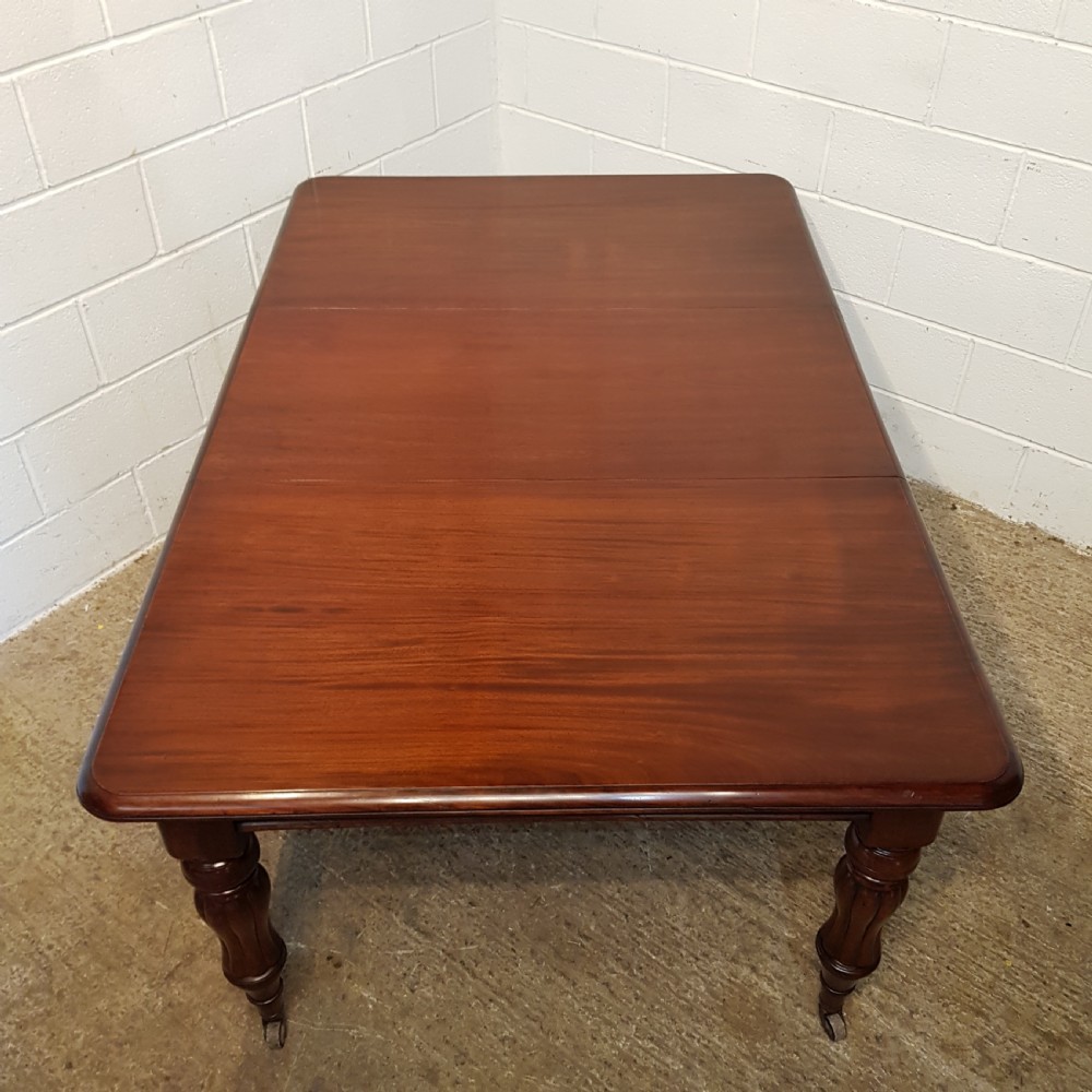 ANTIQUE  VICTORIAN MAHOGANY EXTENDING DINING TABLE C1880 View IV