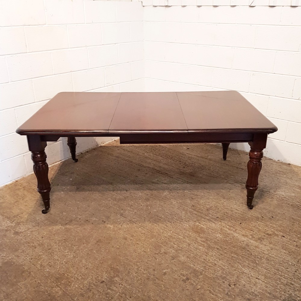 ANTIQUE  VICTORIAN MAHOGANY EXTENDING DINING TABLE C1880 View VII