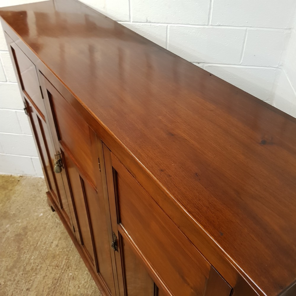 ANTIQUE VICTORIAN MAHOGANY LINEN CUPBOARD C1880 View III