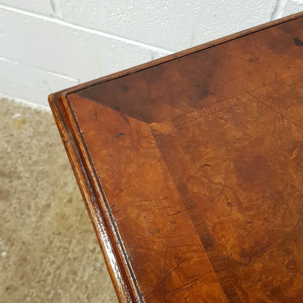 ANTIQUE VICTORIAN WALNUT AND OAK DWARF CHEST OF DRAWERS C1850 View V
