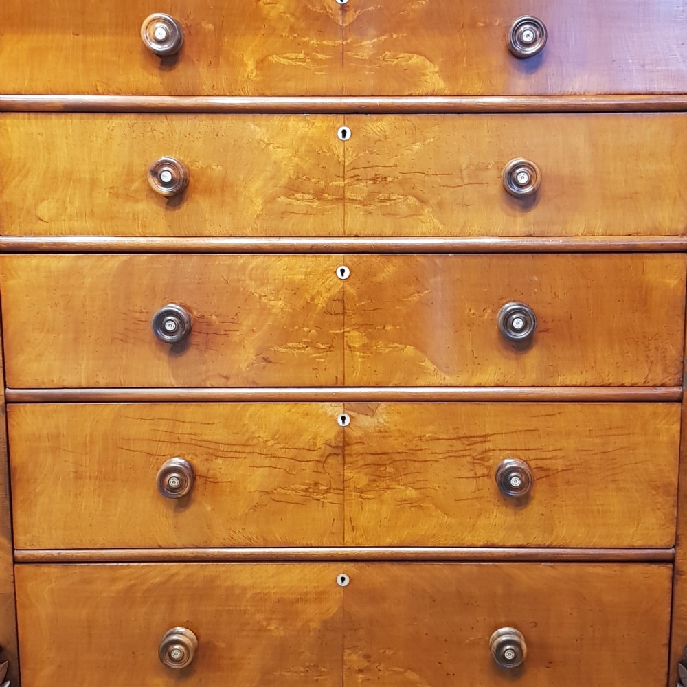 ANTIQUE VICTORIAN MAHOGANY SCOTCH CHEST C1880 View III