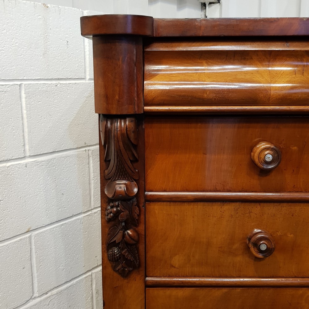 ANTIQUE VICTORIAN MAHOGANY SCOTCH CHEST C1880 View VI