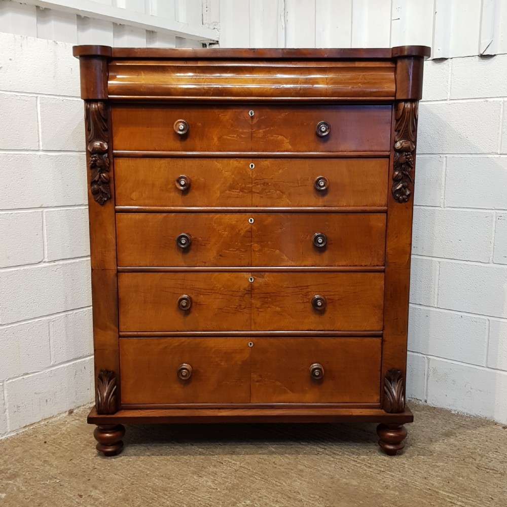 ANTIQUE VICTORIAN MAHOGANY SCOTCH CHEST C1880 View VII