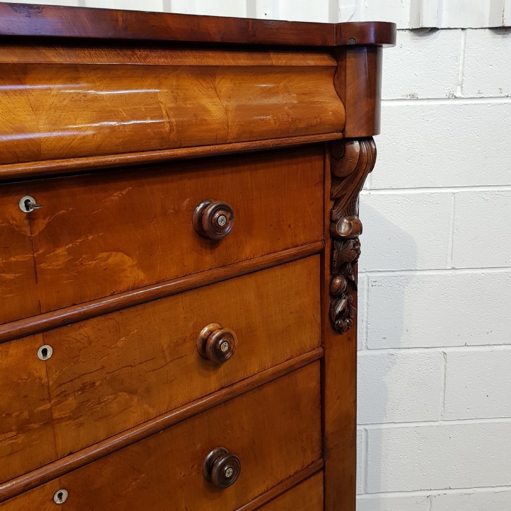 ANTIQUE VICTORIAN MAHOGANY SCOTCH CHEST C1880 View VIII