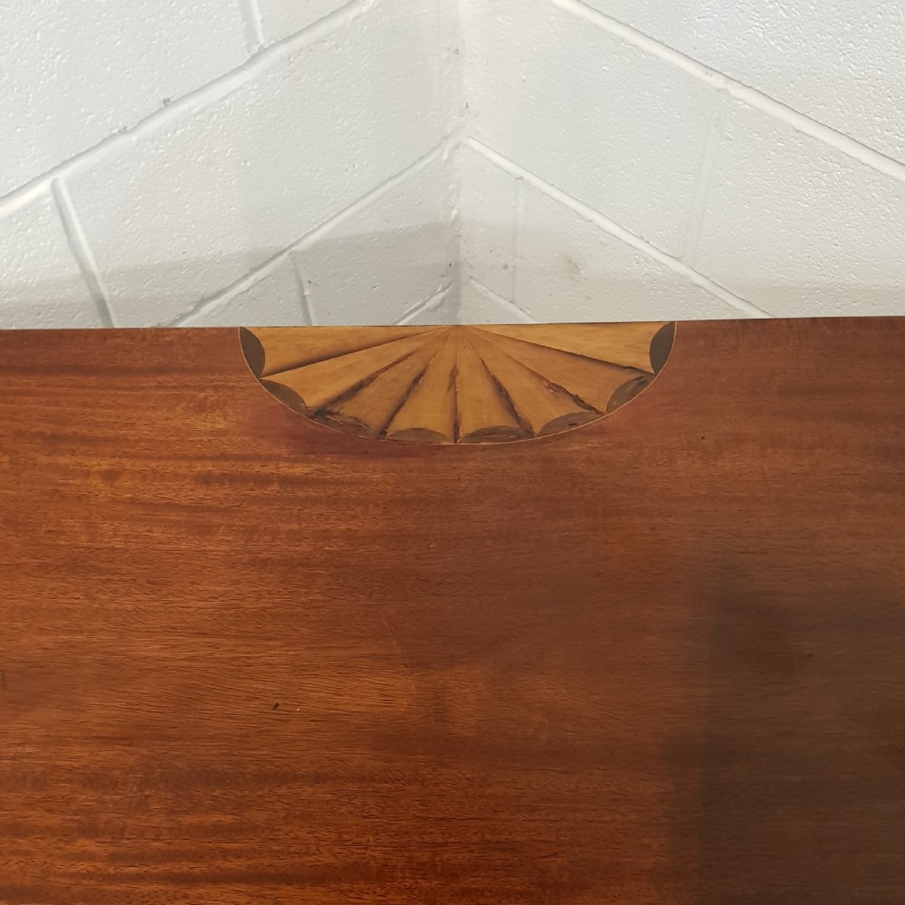 ANTIQUE REGENCY INLAID MAHOGANY FOLD OVER GAMES TABLE C1820 View V