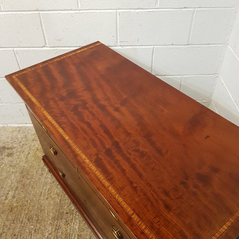 ANTIQUE EDWARDIAN INLAID MAHOGANY CHEST OF DRAWERS C1900 View VI