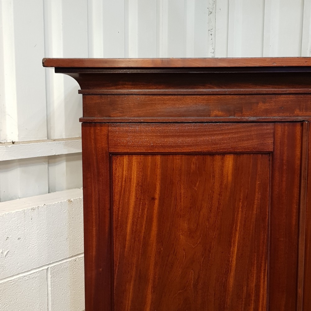 ANTIQUE VICTORIAN MAHOGANY DOUBLE WARDROBE C1880 View III