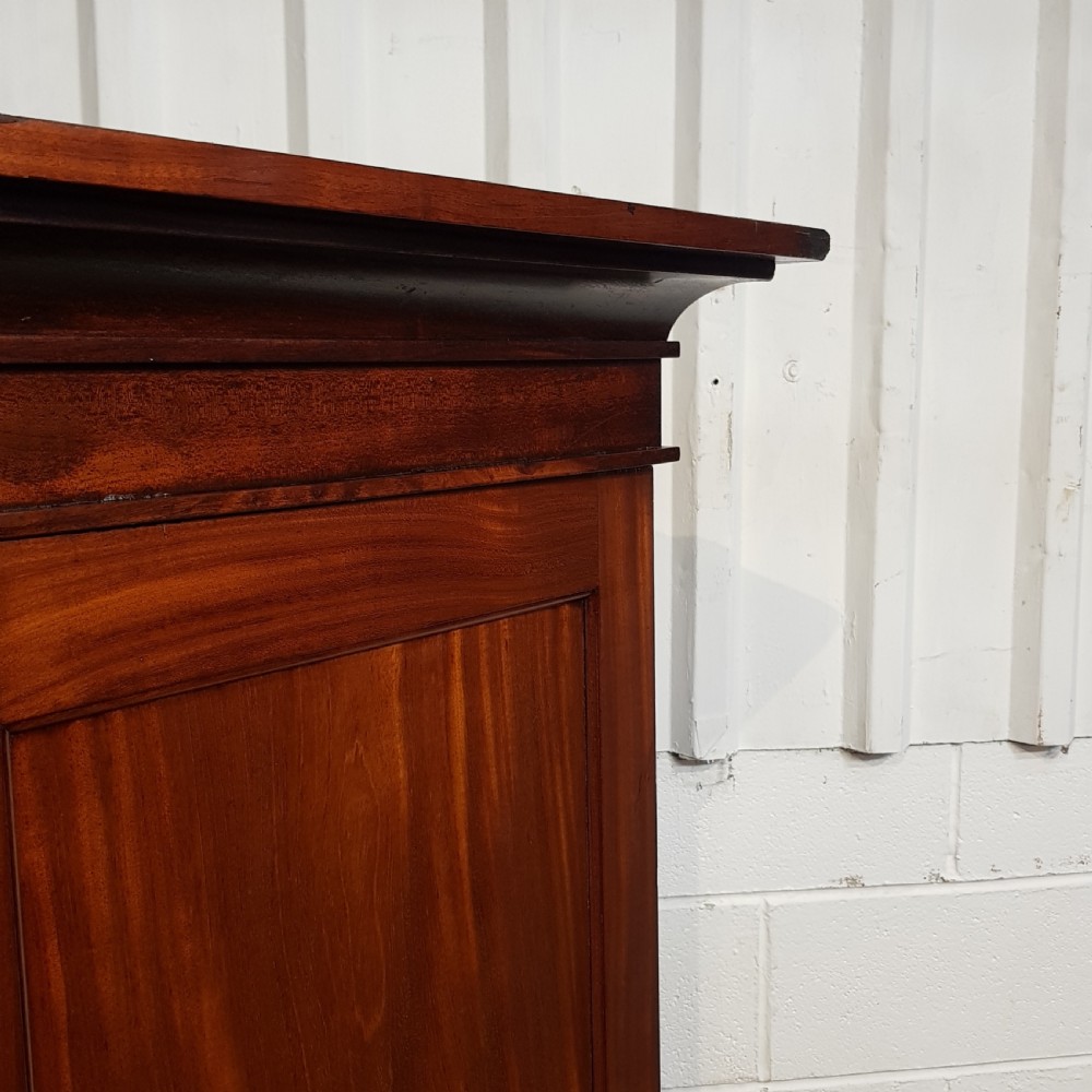 ANTIQUE VICTORIAN MAHOGANY DOUBLE WARDROBE C1880 View V