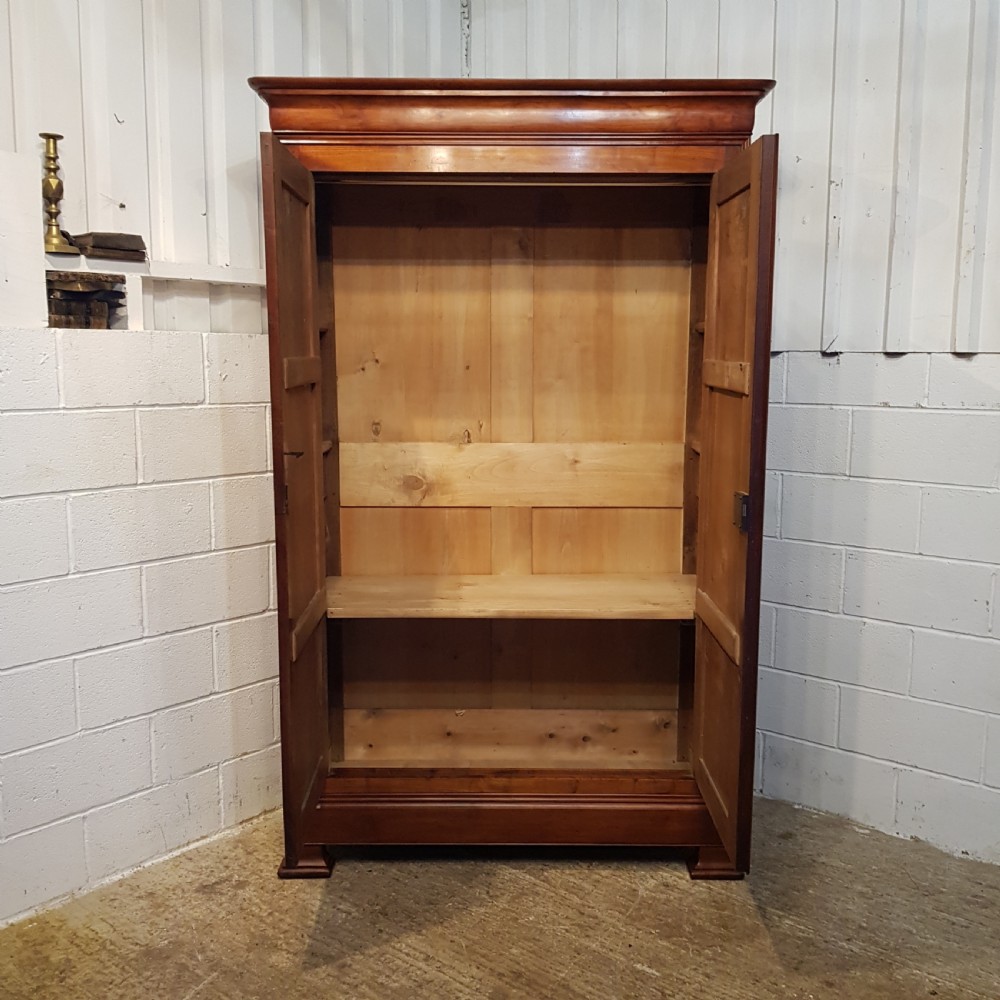 ANTIQUE 19TH CENTURY MAHOGANY FRENCH ARMOIRE C1880 View II