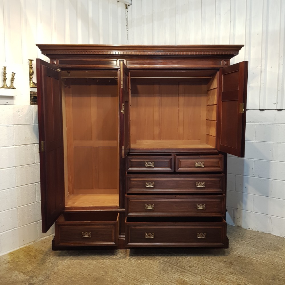 ANTIQUE GILLOWS OF LANCASTER  MAHOGANY COMPACTUM WARDROBE  C1880 View VI