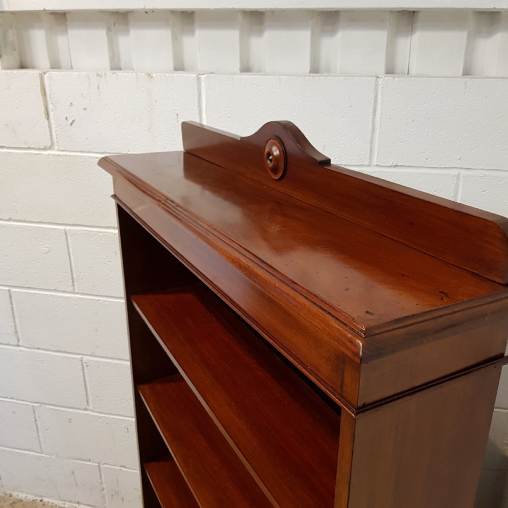 ANTIQUE VICTORIAN MAHOGANY OPEN BOOKCASE C1880 View III