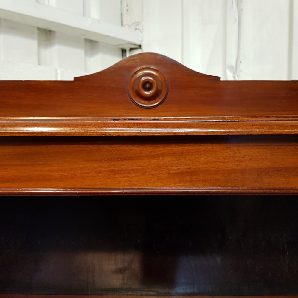 ANTIQUE VICTORIAN MAHOGANY OPEN BOOKCASE C1880 View IV